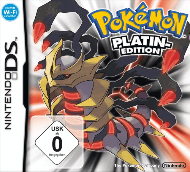 Pokemon Platinum box art for Nintendo DS